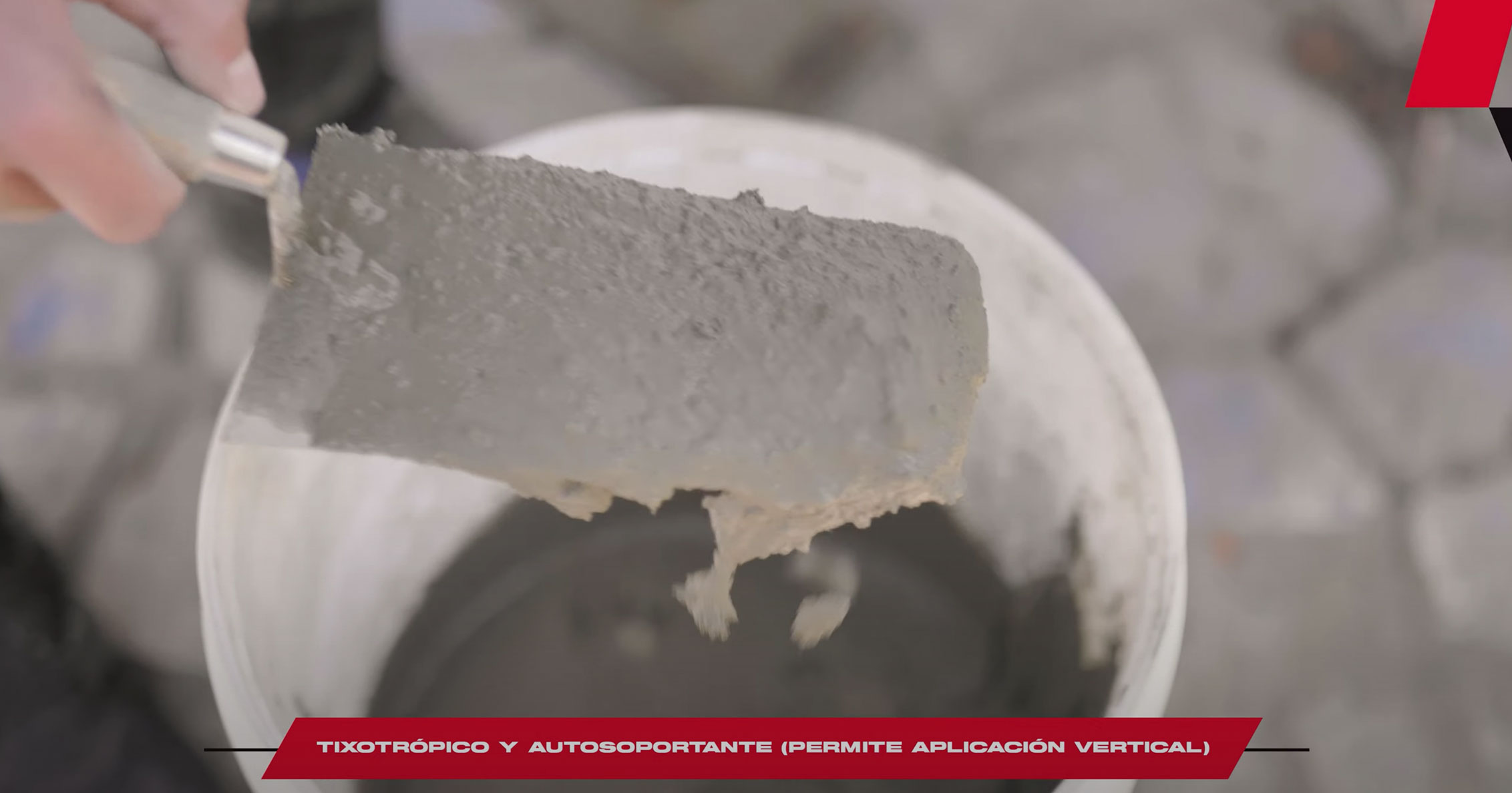 morteros de reparación topex paso a paso