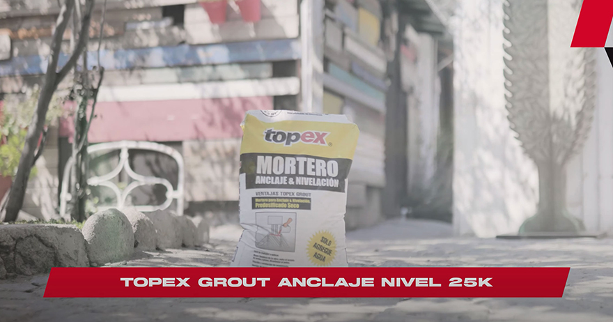 mortero anclaje y nivelación topex