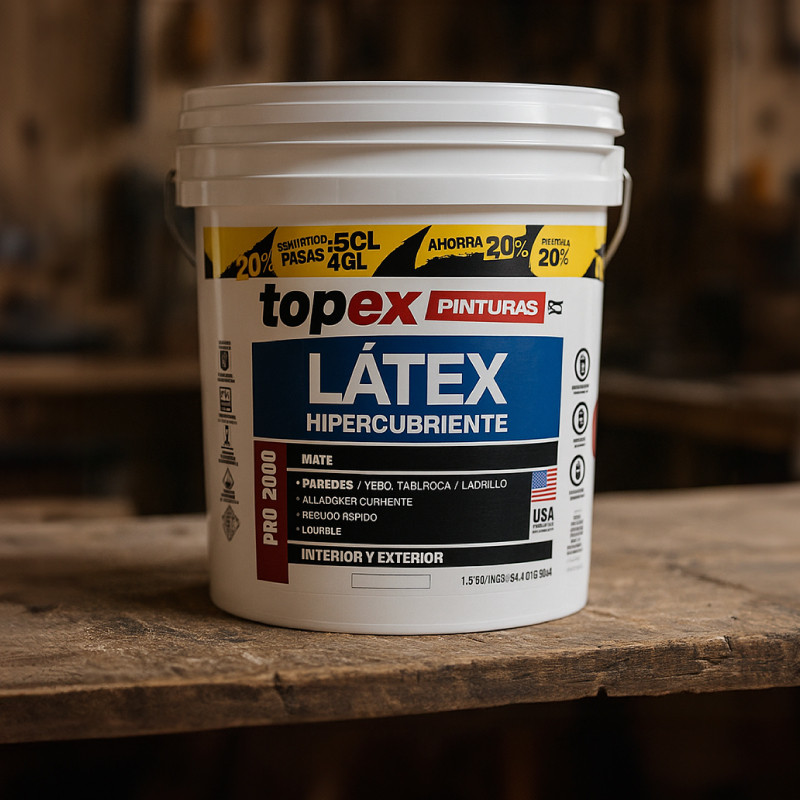 pinturas latex topex